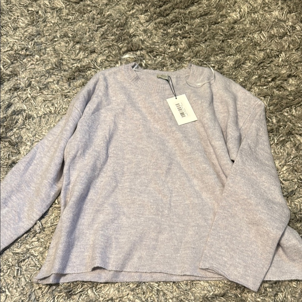 Light Gray Long Sleeve Sweater